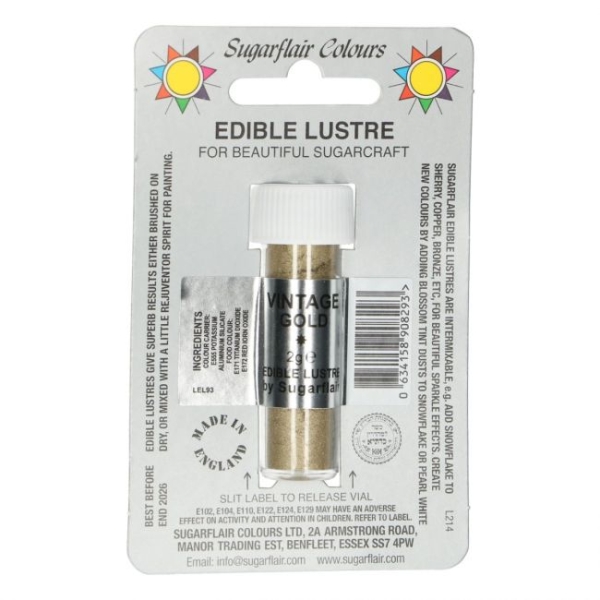 Edible Lustre Glitter - Vintage Gold